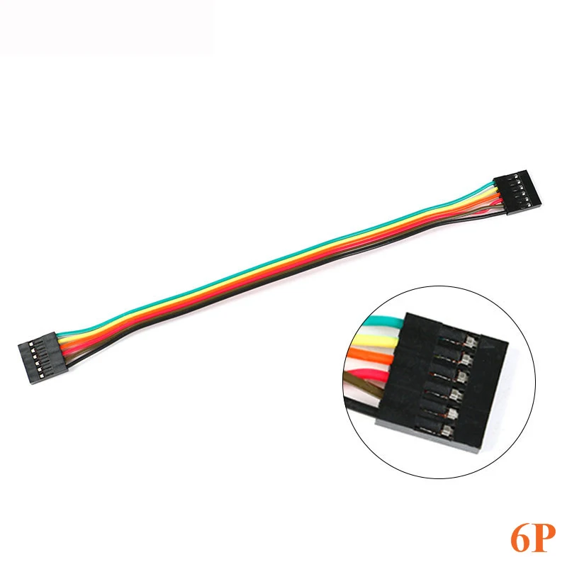 10 шт. Dupont line 20 см 2 54 мм Женский к женскому 2P 3P 5P 6P 7P 8P 9P 10P цветной макетный кабель