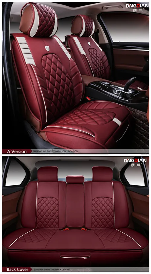 3D Стильный чехол для автокресла для Toyota Camry Corolla RAV4 Civic Highlander Land cruiser 200 Prado 150 120 Prius verso - Название цвета: Version A