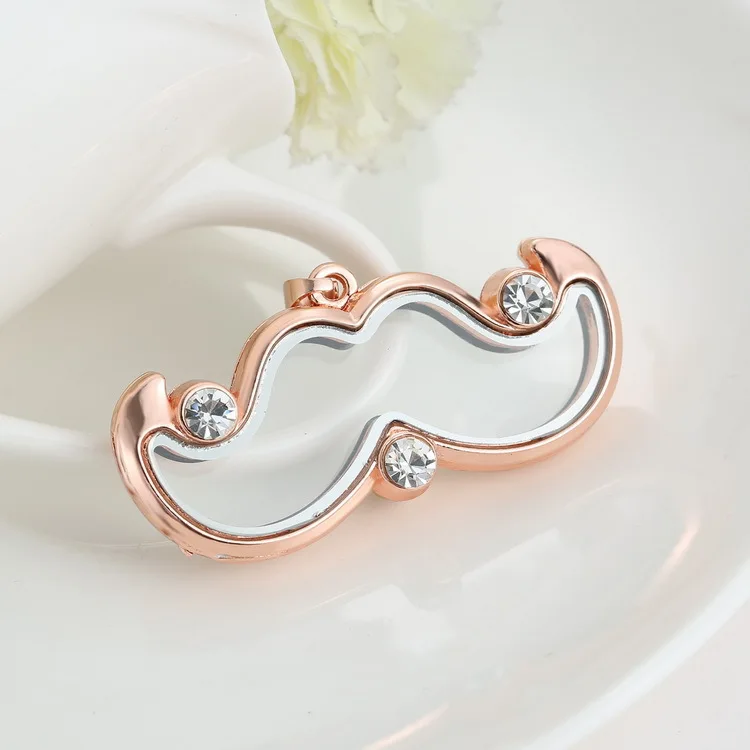 Мода Усы плавающей очарование медальон памяти живых Стекло кулон Цепочки и