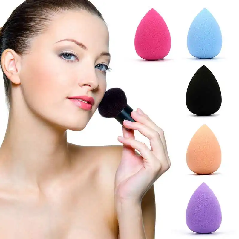 5 шт. мягкая гладкая губка для макияжа в форме капли косметическая пудра буффы BB