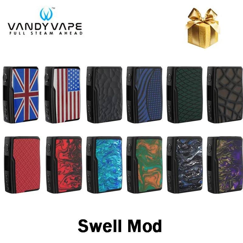 Оригинальный Vandy Vape Swell Box MOD 188W водонепроницаемый PCBA электронная сигарета