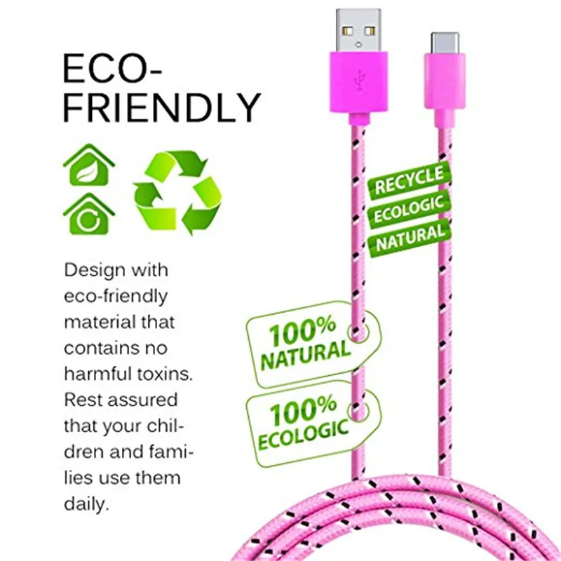 Оплетка из нейлона микро/8 контактный кабель USB для зарядки и переноса данный iphone
