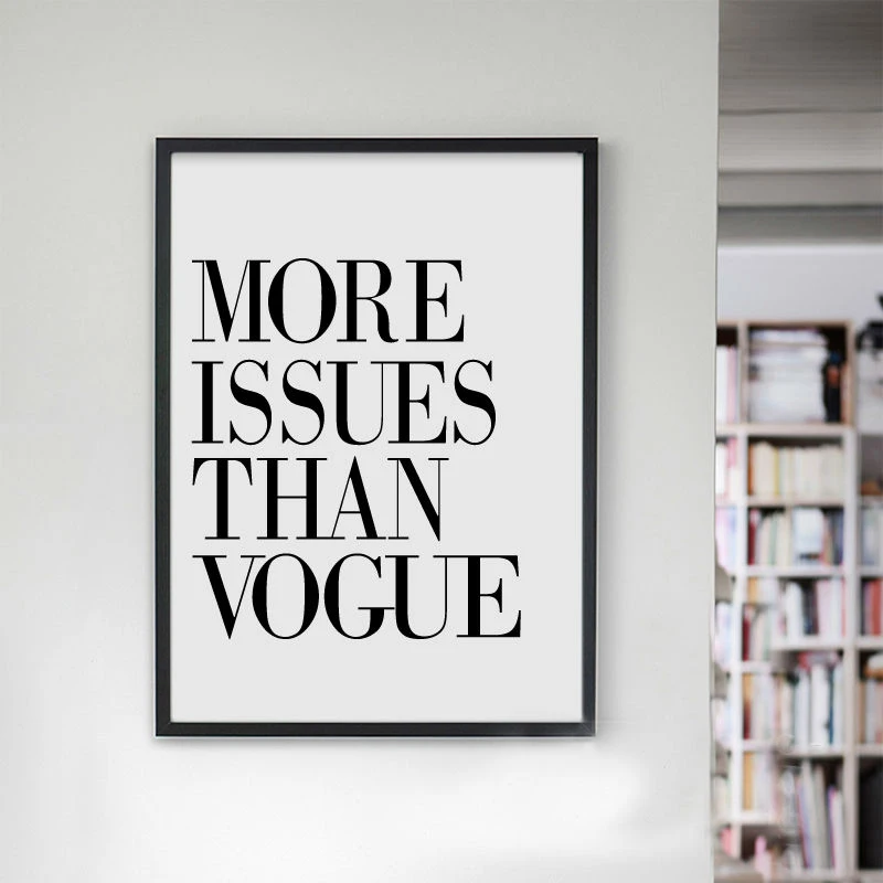 Vogue изображение Скандинавская Картина на холсте мода настенный художественный