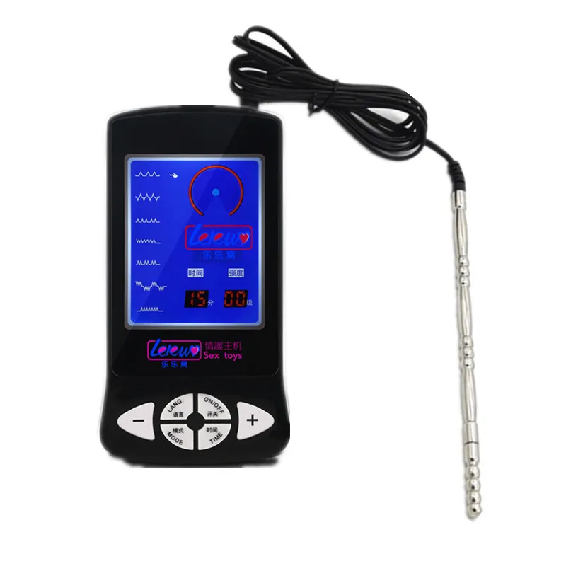 Электрошокер с кольцами для пениса 3 в 1 терапевтические игрушки мужчин задержкой