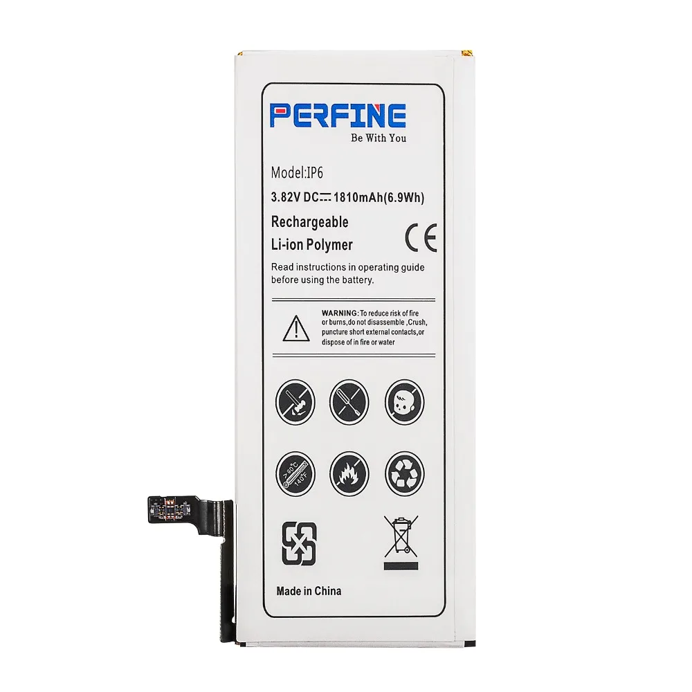 Perfine Новый нулевой цикл Замена батареи для I6 4 7 дюймов IP6G батарея телефона с