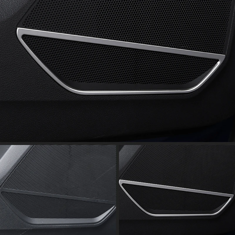 Для Audi Q3 (F3) 2019 2020 нержавеющая сталь интерьер автомобиля Стайлинг аксессуар аудио