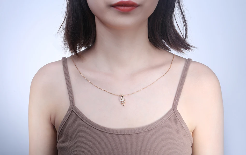 LADYCHIC, Классические Подвески с музыкальной нотой, ожерелья для женщин, модные, элегантные, розовое золото, цвет, для свадебной вечеринки, ювелирные изделия, цепочка, LN1117