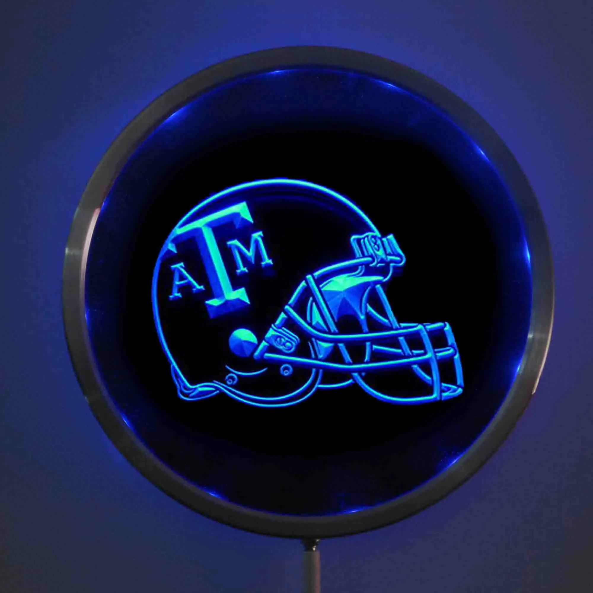 Светодиодные неоновые круглые вывески Aggies Texas A & M 25 см/10 дюймов RGB вывеска для бара