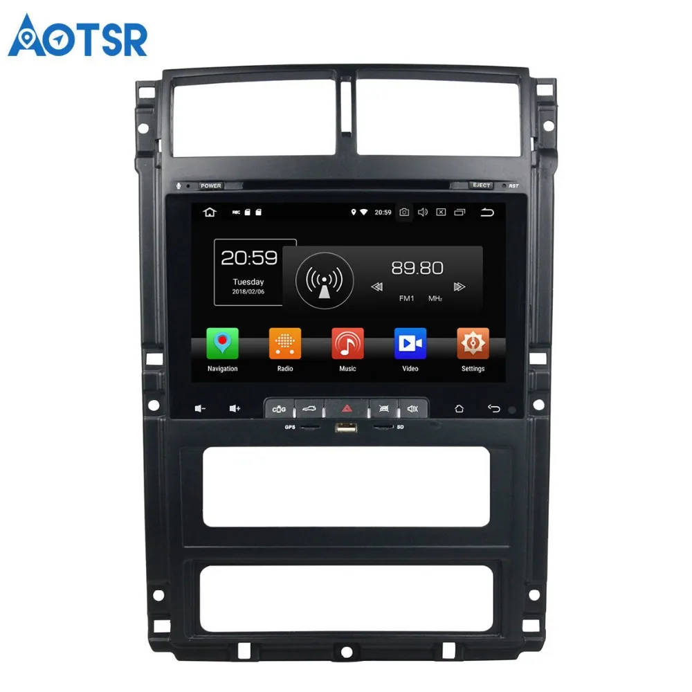 Автомобильный DVD плеер Aotsr Android 8 0 7 1 С GPS навигацией для Peugeot 405 мультимедийный
