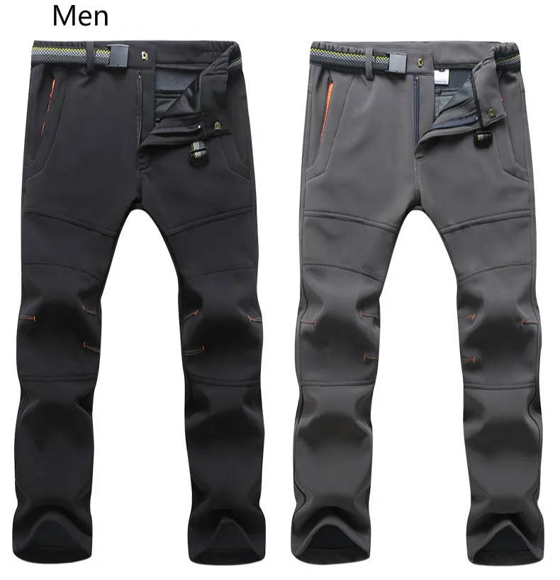 

Winter Hiking Pant Men's And Women's Soft-shell Stormtrousers Warm Windproof Assault Trekking Camping Mountain Trouser