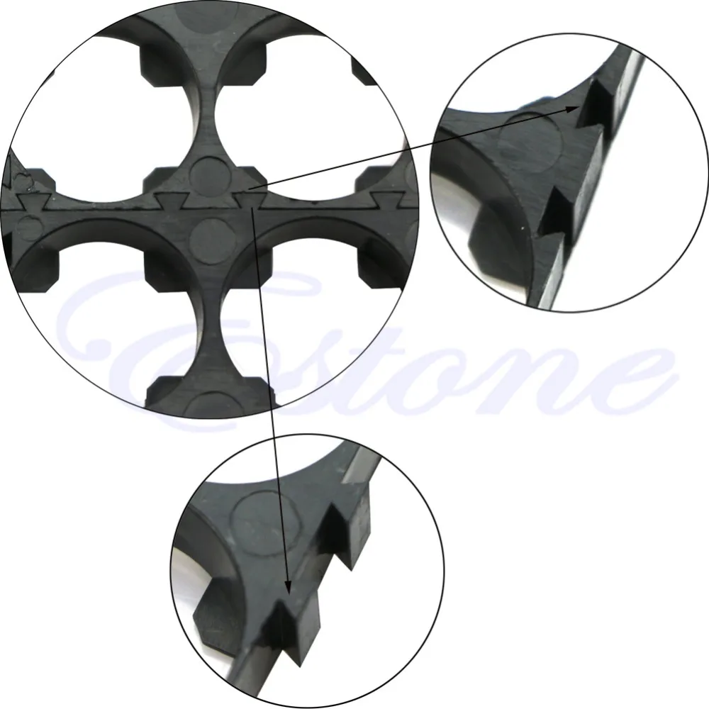 1 шт. 4x черный аккумулятор 18650 4x5 клетка Spacer Radiating Shell Pack пластиковый держатель