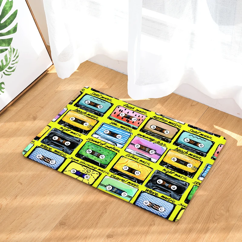 Придверные коврики с магнитной лентой принтом напольные кухонные для ванной