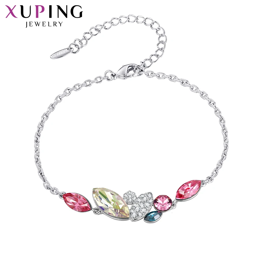 Xuping винтажные геометрические браслеты с кристаллами от Swarovski Красочные