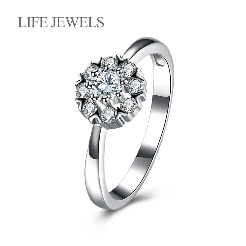 

Authentic 100% 925 Sterling Silver 8+1 Zircon Circular Rings Charm l Women Luxury Sterling Silver Valentine's Day Gift Jewelry