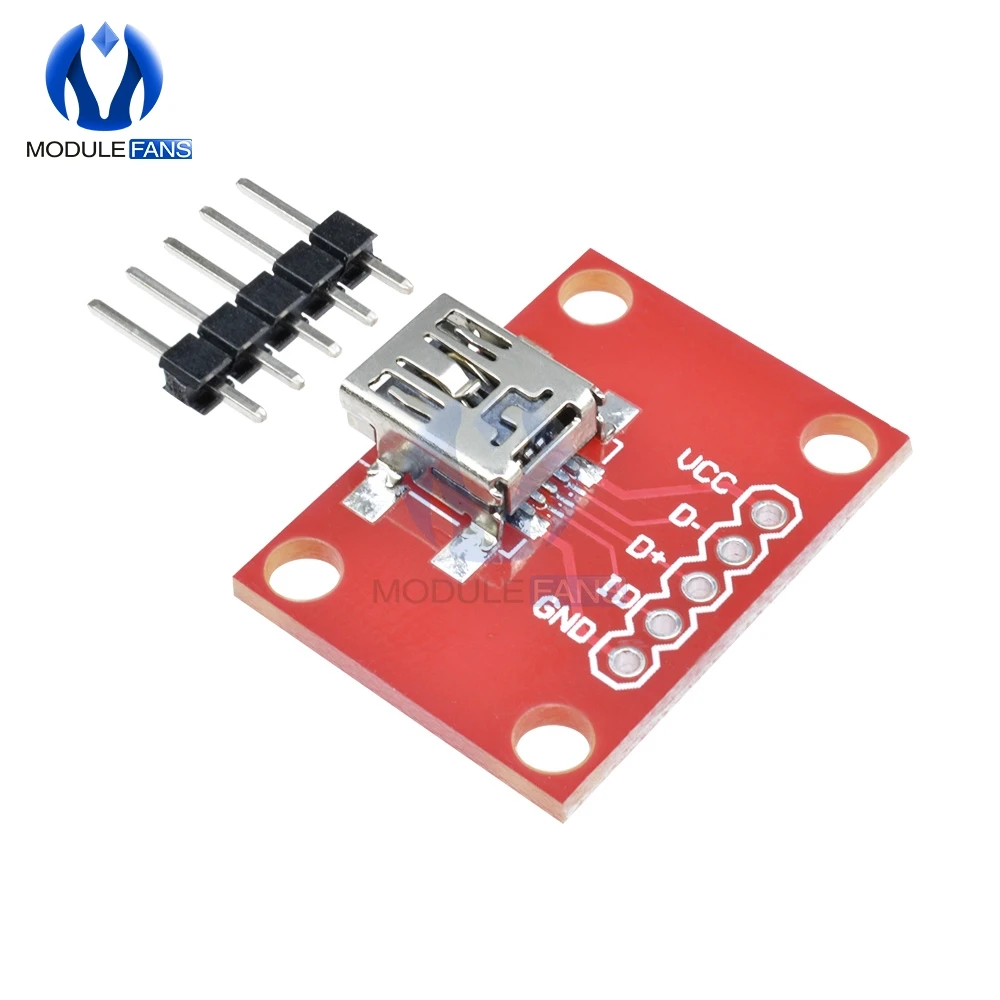 Плата адаптера для разработки мини USB с контактным разъемом удлинителя Mini