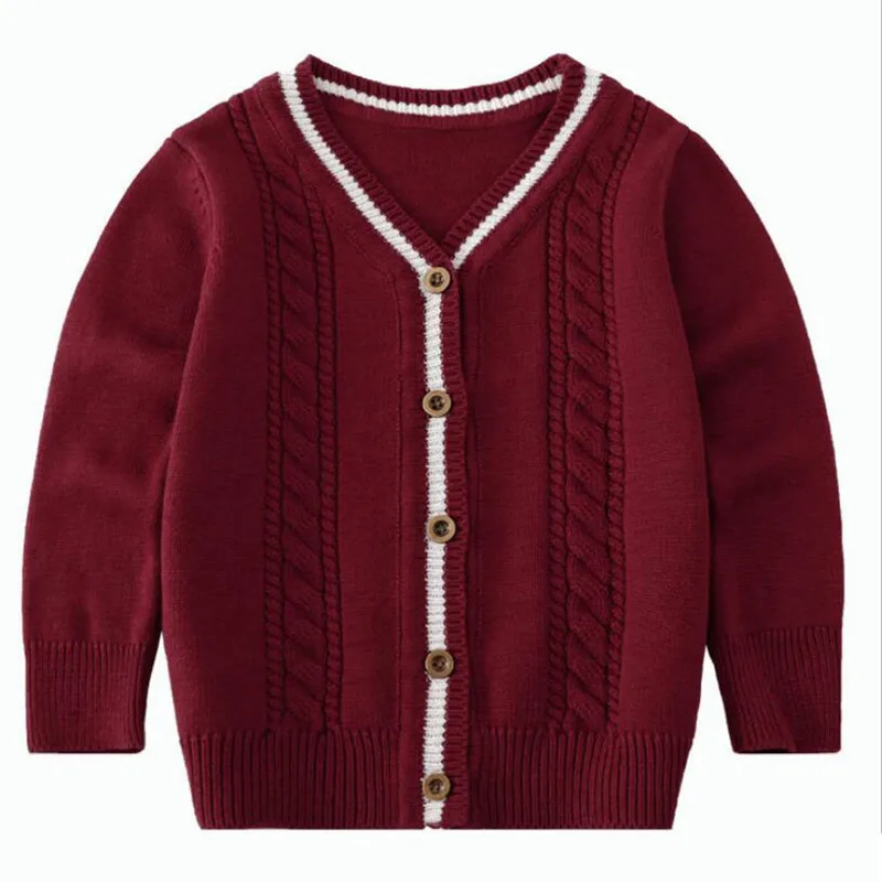 Детские свитера Alisenna для мальчиков кардиганы с длинным рукавом Хлопковые