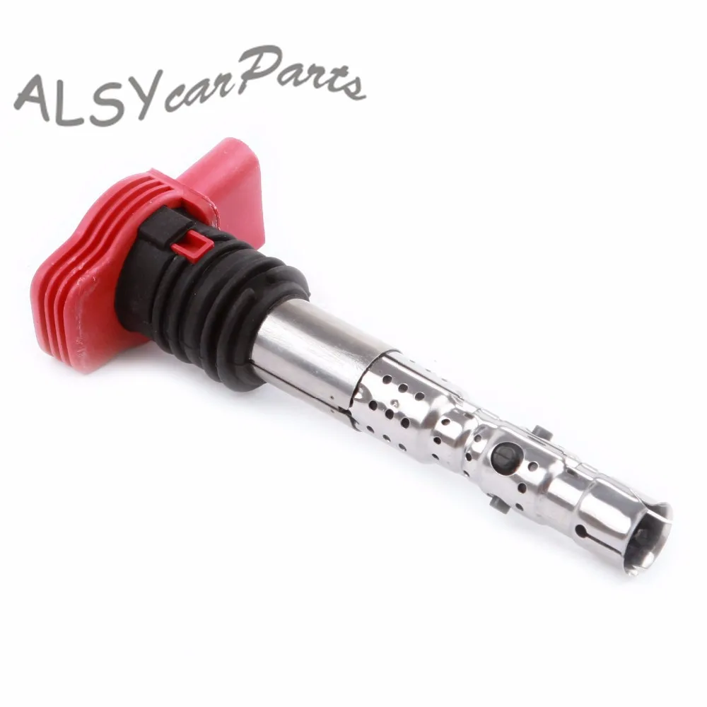 Новые Красные катушки зажигания UF483 для Audi A4 Avant Cabrio S8 Quattro A6 A8 S4 S6 3 0 L V6 ASN BBJ CP294 5C1470