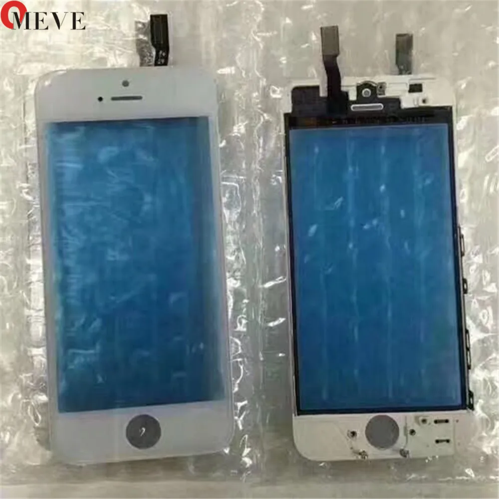 Дигитайзер с сенсорным экраном+ Рамка для iPhone 6, 6 S, 6 P, 5S, 5C, 5G, 7G, 7P Plus, сенсорный экран, передняя сенсорная панель, стеклянная линза, аксессуары для телефонов