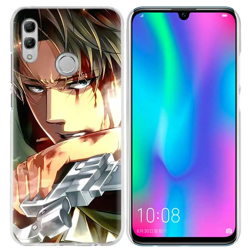 Обувь для косплея по аниме «атака на Титанов» аниме чехол для huawei Honor 8X Y9 9 10 Lite Play 7C 8C 8S 8A фотоаппаратов моментальной печати 7S 7A Pro V20 20i Y6 Y7 Y5 жесткий чехол из ПК для телефона