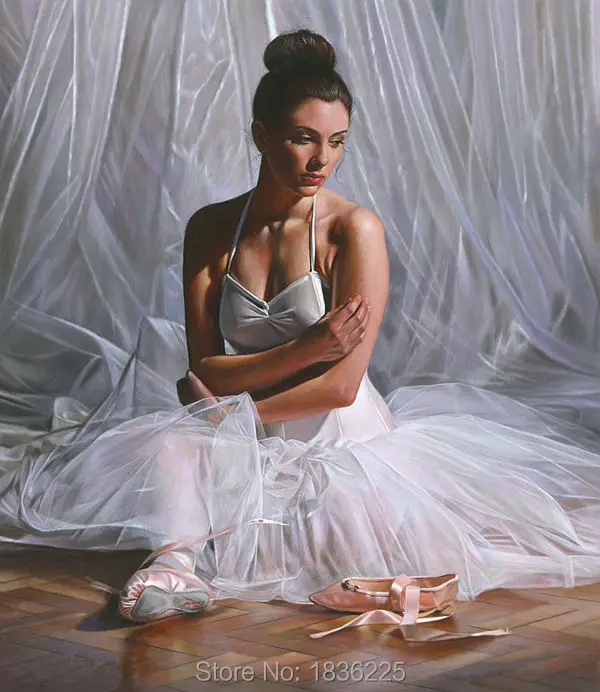 baratas Moderna Pintura A óleo Decoração Da Parede Pinturas Bailarinas Dançando Pessoas Pintura A óleo Da Decoração Da Parede De Natal Idéias De Decoração