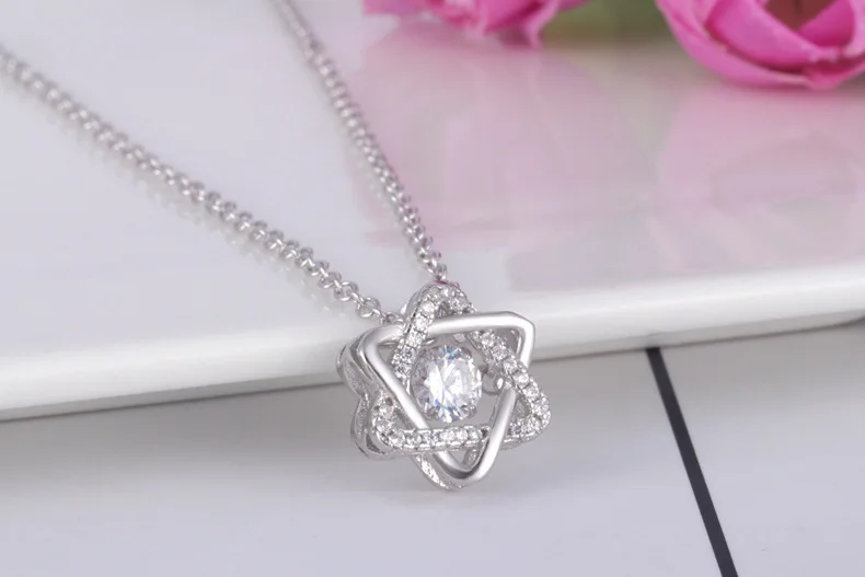 Boho 925 пробы Серебряное ожерелье Давида звезды для женщин массивные ювелирные изделия колье ожерелье
