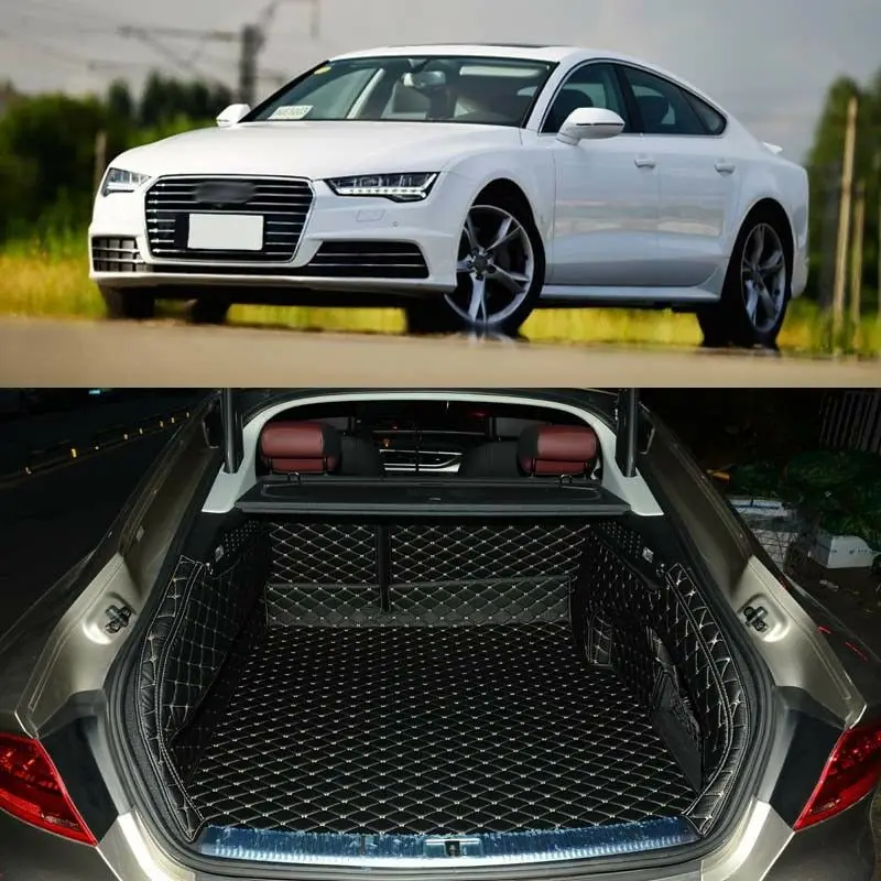 

Full Covered Seat Pad Cargo Box Trunk Floor Mat Carpet Liner For Audi A7
