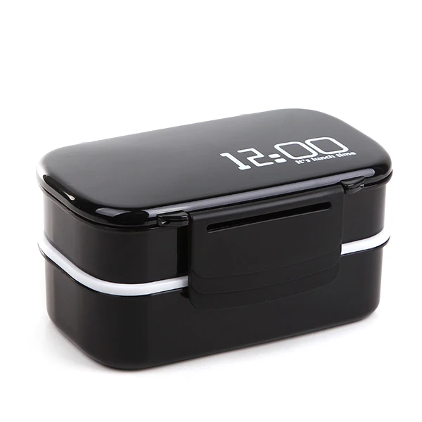 Black Bento Box Контейнер для хранения пищевых продуктов Экологичная форма фруктов портативные контейнеры для пищевых продуктов портативная коробка для пищевых продуктов Bento - Цвет: Black