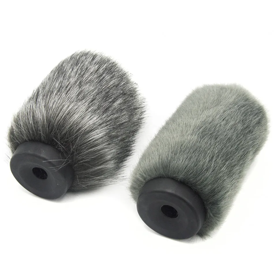 Coolvox MIC лобовое стекло муфта для лобового стекла для RODE VideoMic для Takstar SGC-598 MKE600 искусственный мех ветровой щит 12,5 см Deepth