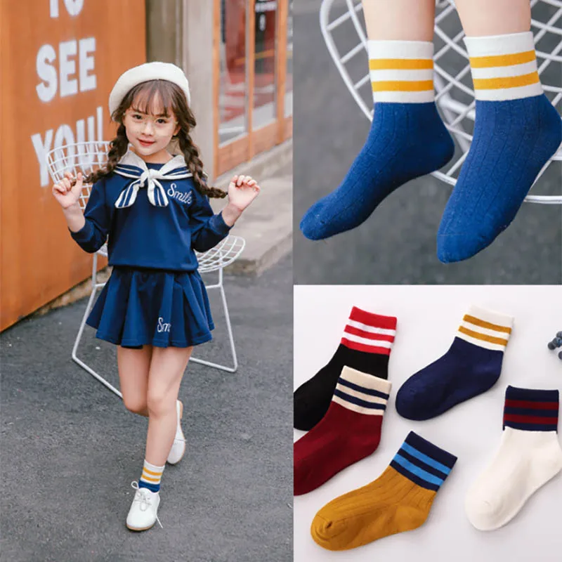 SLKMSWMDJ/весенне-летние носки однотонные хлопковые носочки с завязками в стиле