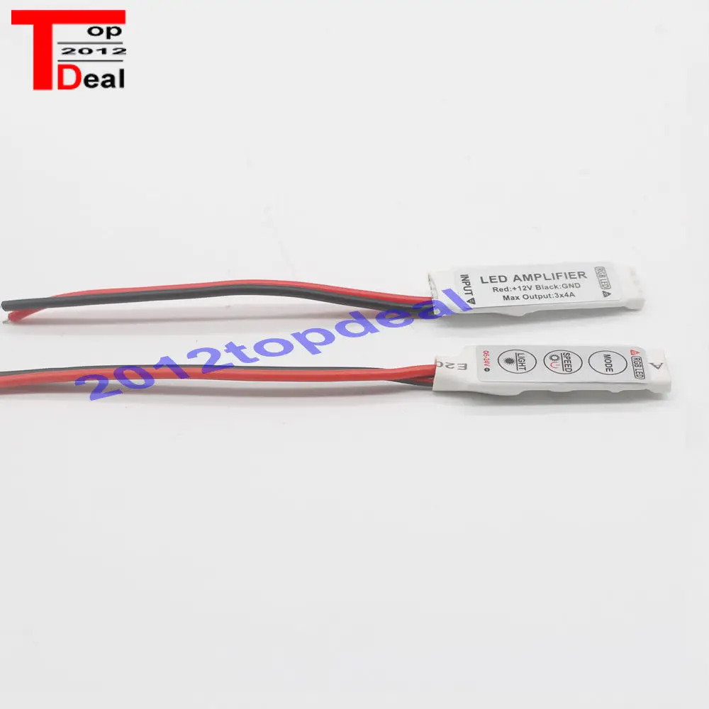 Мини контроллер диммера 1 50 шт. усилитель 12 В 6A для RGB 5050/3528 светодиодной