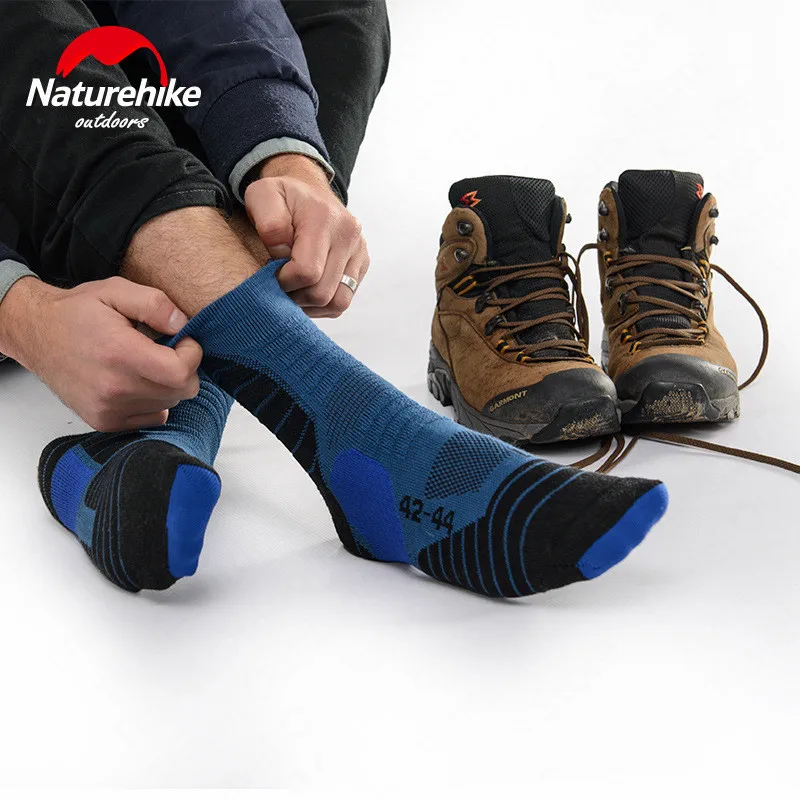 Носки Naturehike велосипедные утепленные спортивные быстросохнущие дышащие удобные