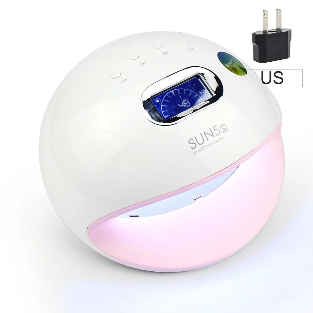US PLUG Sun5s 72 Вт лампа для ногтей ледяная лампа для отверждения всех типов гель-лака Сушилка для ногтей УФ светодиодный аппарат полировальный Маникюрный Инструмент машина - Цвет: US PLUG