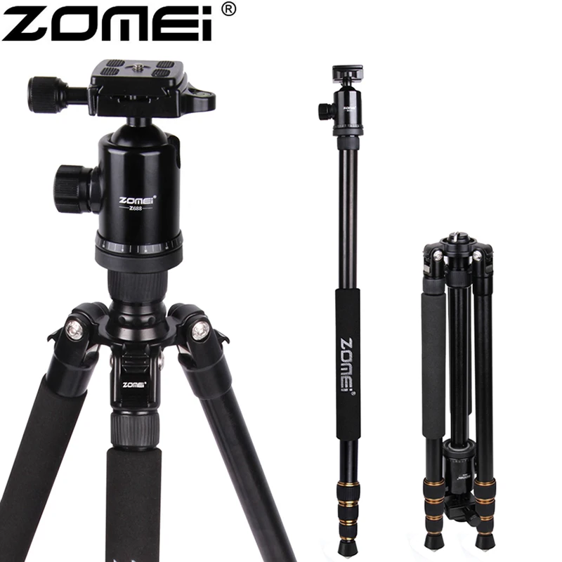 Zomei Z668 Z 668 Профессиональный фотографический дорожный Компактный алюминиевый
