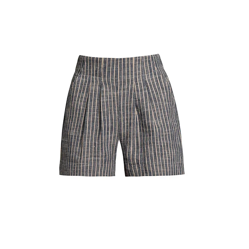 High Waist Summer Shorts Women 2019 Striped Sexy Cotton Linen Plus Size Hot Ladies Harajuku Streetwear Clothing | Женская одежда