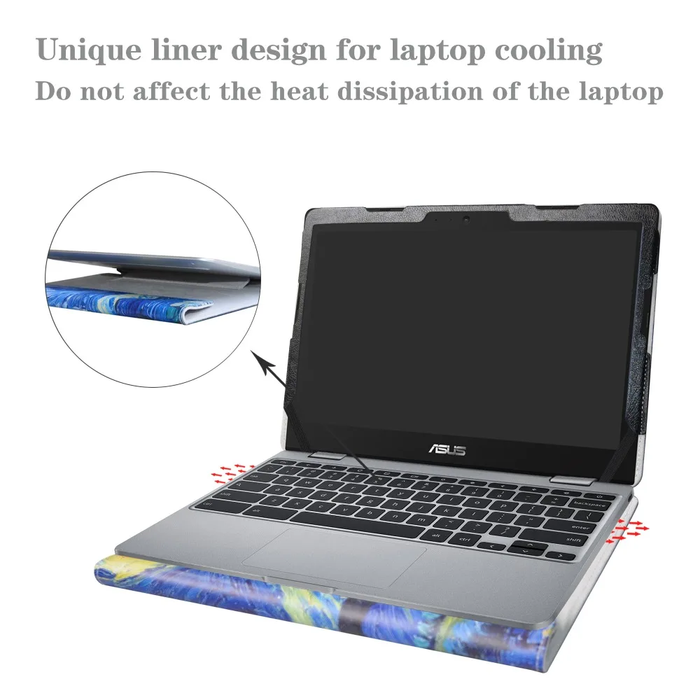Защитный чехол Alapmk для ноутбука 11," хромбук ASUS C223NA [не подходит для других моделей]