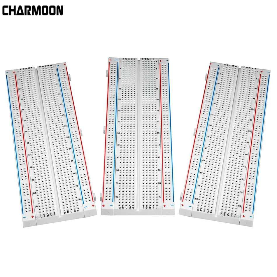 

MB102 Prototype Breadboard For DIY KIT MB-102 Protoboard PCB Board BreadBoard 16.5X5.5CM 830 Test Develop DIY for Arduino RPI