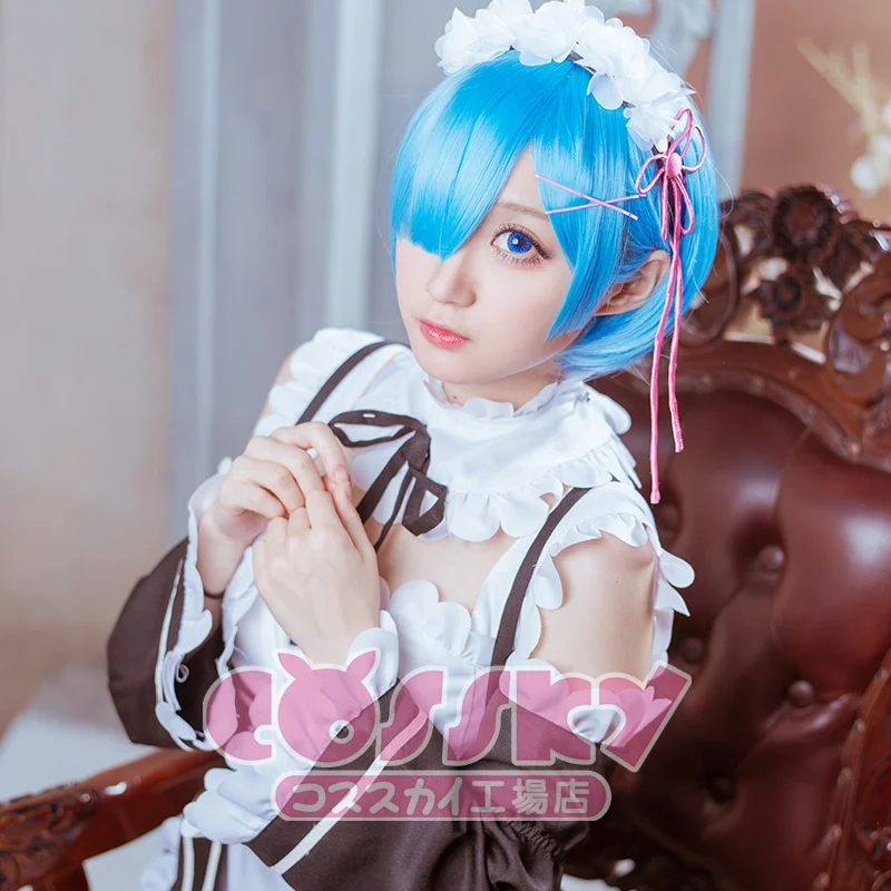 Life In A Different World From Zero Cosplay Clothes Ram Cos Animation Custome Dress Miad Halloween Clothing Hair |