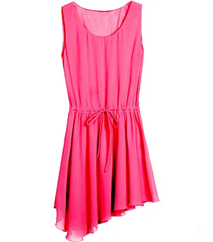 Новинка 2020 летнее асимметричное шифоновое платье 10 цветов сексуальное для