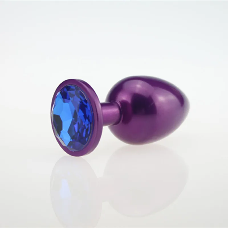 Цветная маленькая средняя большая цельная металлическая Анальная вилка из