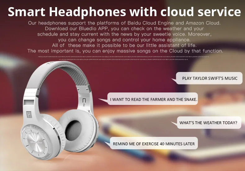 Оригинальные Bluedio HT беспроводные Bluetooth наушники BT 5,0 стерео Bluetooth гарнитуры встроенный микрофон для звонков