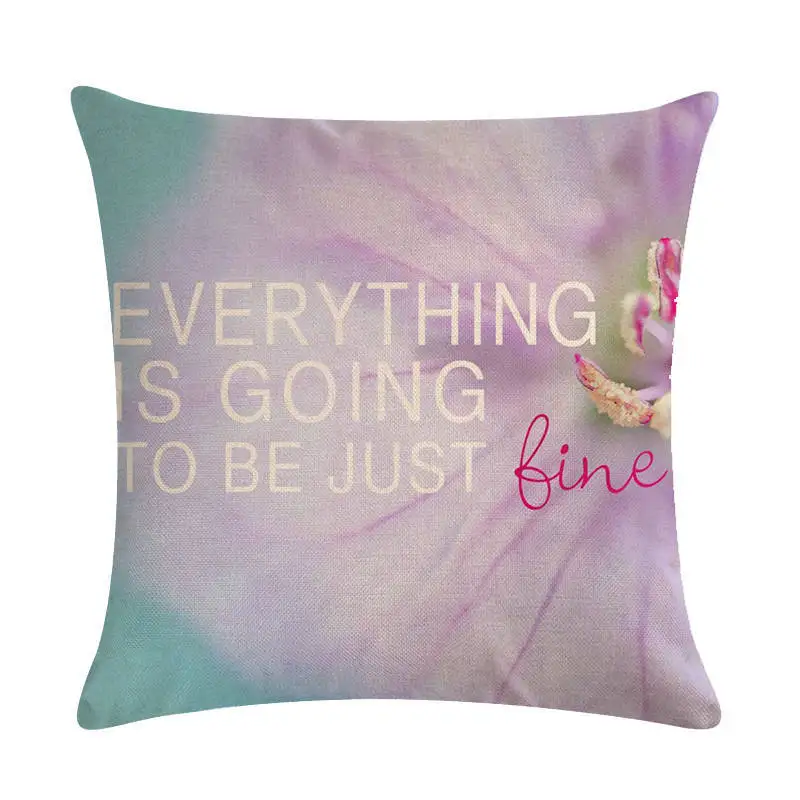 Современный стиль кантри розовый цветок тюльпан хлопковая наволочка для подушки