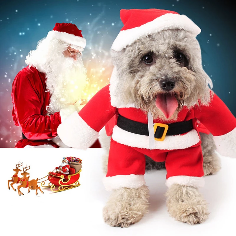 Рождество Маленький Большой Собаки Теплую Одежду Зимняя Одежда Собак Pet