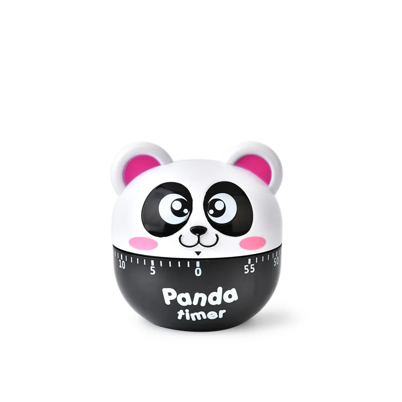 Pink Panda Креативный механический таймер для кухни с милыми лягушками, 60 минут, таймер с циферблатом, напоминание для магазина, дома, кухни, гаджет, подарок - Цвет: Pink Panda