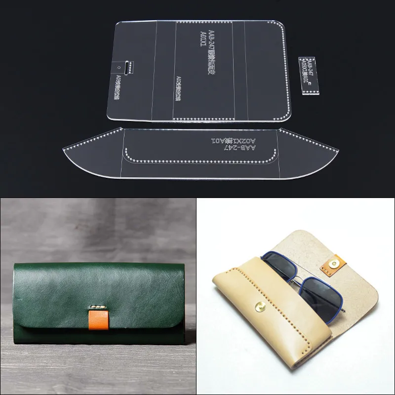 1 Набор кожаных изделий ручной работы сделай сам сумки для очков футляры