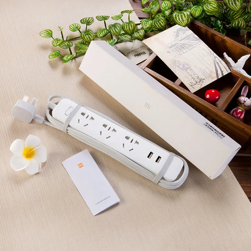 Удлинитель xiaomi Power Strip с 3 USB портами 10 А 250 В 2500 Вт|Вилки розеткой| |