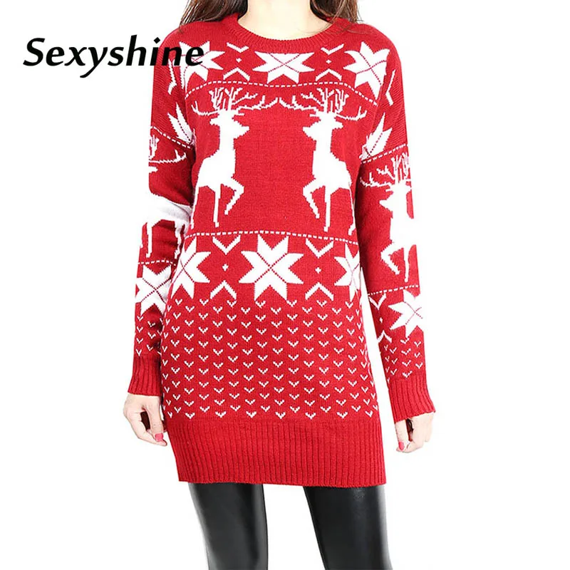 

Christmas wool sweaters knitted autumn winter xmas befree women befree knitting knitwear loose long sleeve pullover top 2018