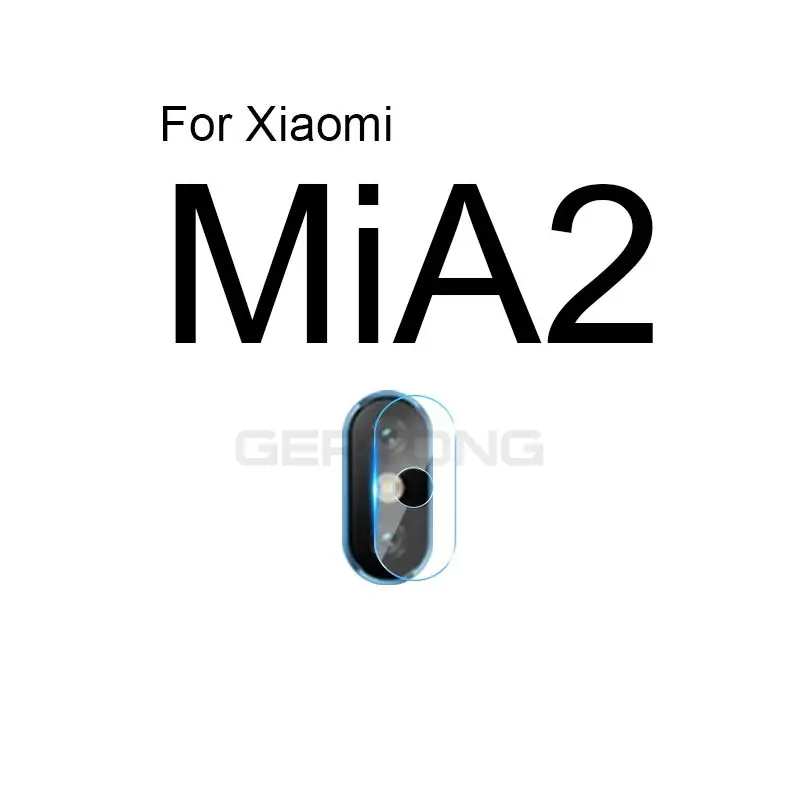 3 шт. объектив для камеры телефона из закаленного стекла для Xiaomi Redmi 7 6A Note 7 6 5 Pro Mi8 Mi A1 A2 Lite Mi9 SE защитная пленка - Цвет: For Xiaomi Mi A2
