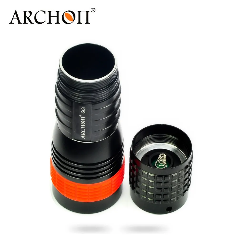 ARCHON G3 фонарик для дайвинга CREE XP-G2 R5 max подводный 100 метров водонепроницаемый IP68 6500k