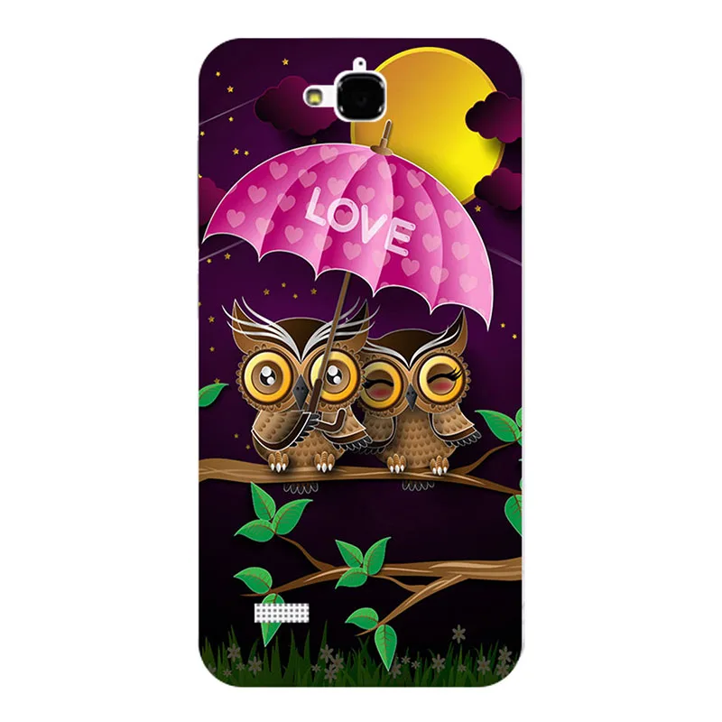 ZX03 Чехол для телефона huawei Honor 3C Lite Play Honor Holly чехол для телефона с кошкой бабочкой и цветами Силиконовая задняя крышка для huawei Honor 3C Lite - Цвет: ZX03