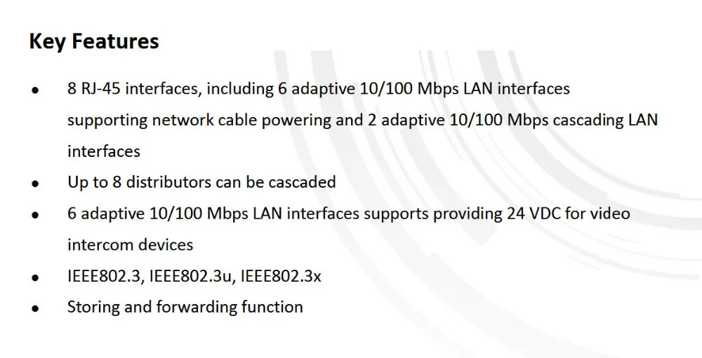 Оригинальная английская DS-KAD606-P версия IP видеодомофон мощность данных аудио дистрибьютор хранение пересылки 10/100 Мбит/с LAN RJ-45